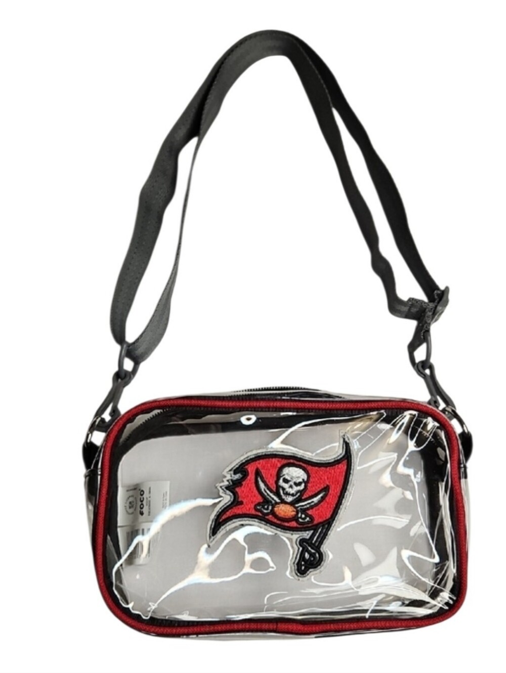Tampa Bay Bucs Clear PVC Crossbody Bag with Team Logo